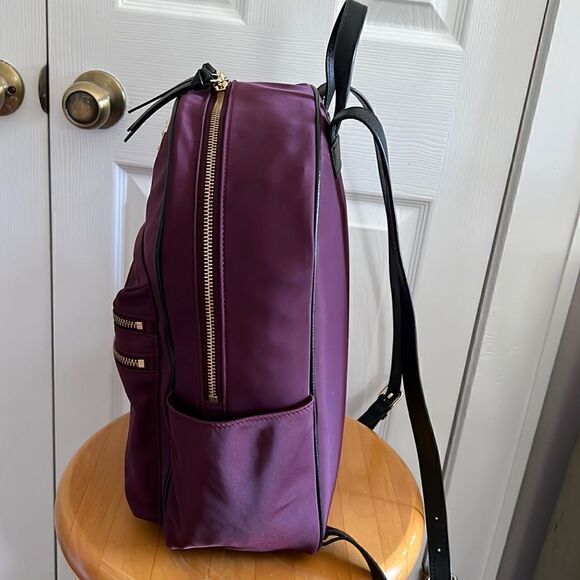 Kate Spade Large Nylon Laptop Backpack In Burgundy
